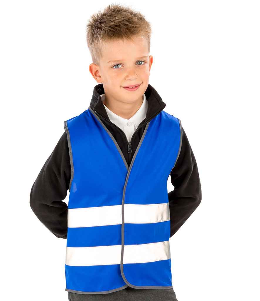 Result Core Kids Enhanced Vis Vest RS200BE - RS200BE Royal Blue Model