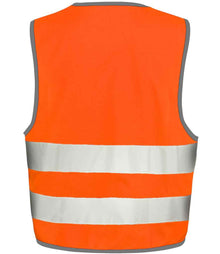 Result Core Kids Hi-Vis Safety Vest RS200B - RS200B Fluorescent Orange Back