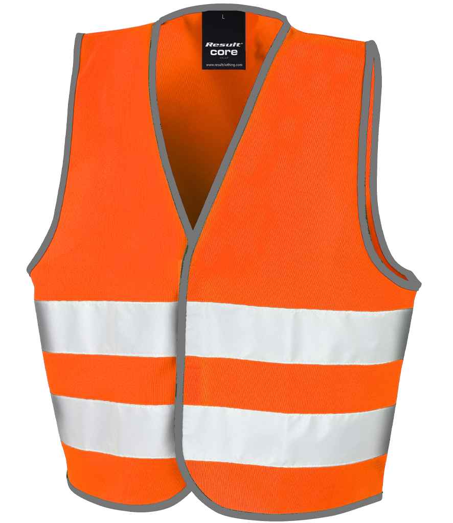 Result Core Kids Hi-Vis Safety Vest RS200B - Fluorescent Orange