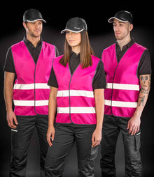 Result Core Enhanced Vis Vest RS200E - RS200E Fluorescent Pink Model