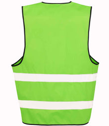 Result Core Enhanced Vis Vest RS200E - RS200E Lime Green Back