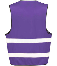 Result Core Enhanced Vis Vest RS200E - RS200E Purple Back