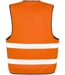 Result Core Motorist Hi-Vis Vest RS200 - RS200 Fluorescent Orange Back