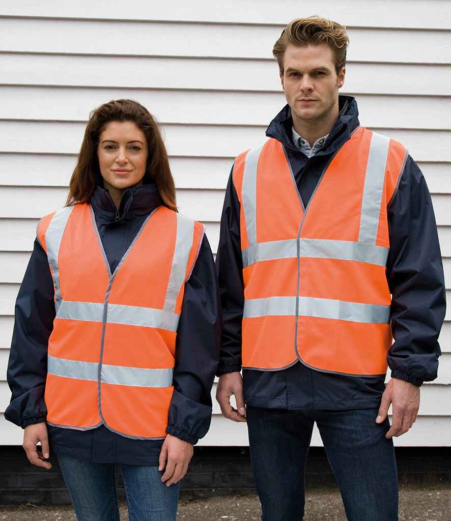 Result Core Hi-Vis Motorway Vest RS201M - RS201M Fluorescent Orange Model