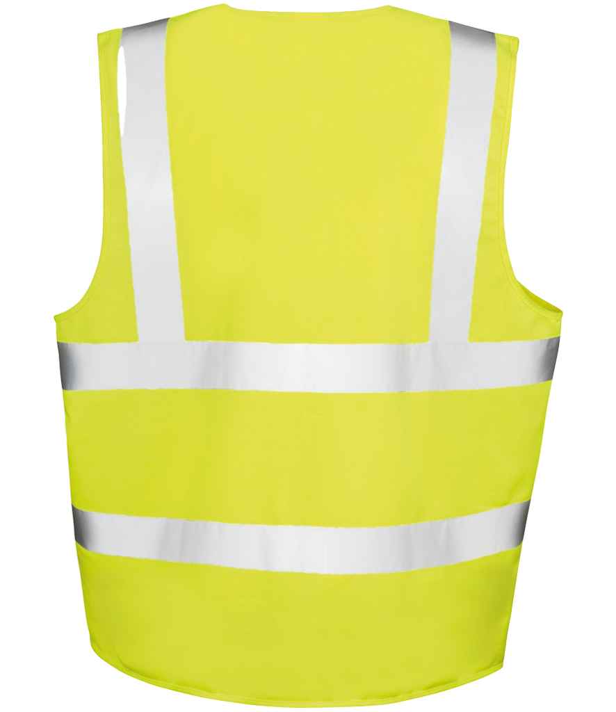 Result Core Zip ID Safety Tabard RS202 - RS202 Fluorescent Yellow Back