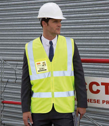 Result Core Zip ID Safety Tabard RS202 - RS202 Fluorescent Yellow Model