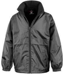 Result Core Kids Micro Fleece Lined Jacket RS203B - Black