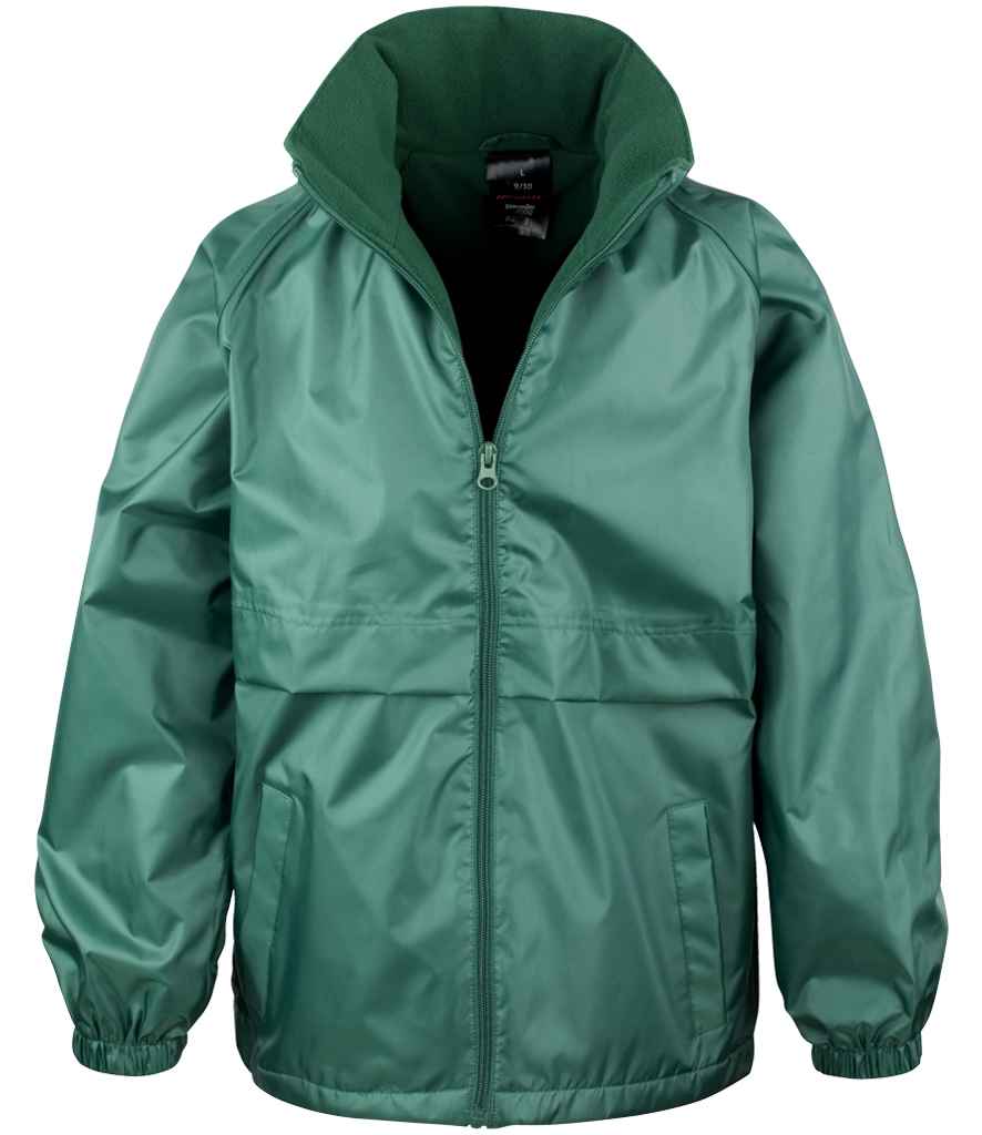 Result Core Kids Micro Fleece Lined Jacket RS203B - Bottle Green