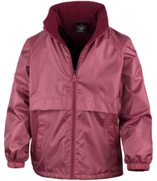 Result Core Kids Micro Fleece Lined Jacket RS203B - Burgundy