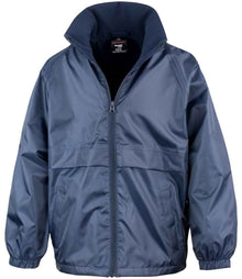 Result Core Kids Micro Fleece Lined Jacket RS203B - Navy