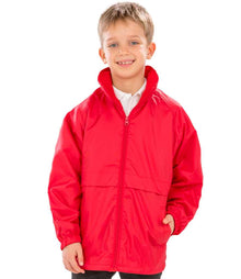 Result Core Kids Micro Fleece Lined Jacket RS203B - RS203B Red Model