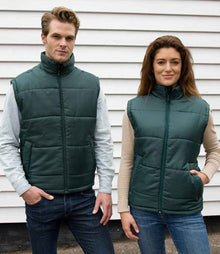 Result Core Padded Bodywarmer RS208 - RS208 Bottle Green Model