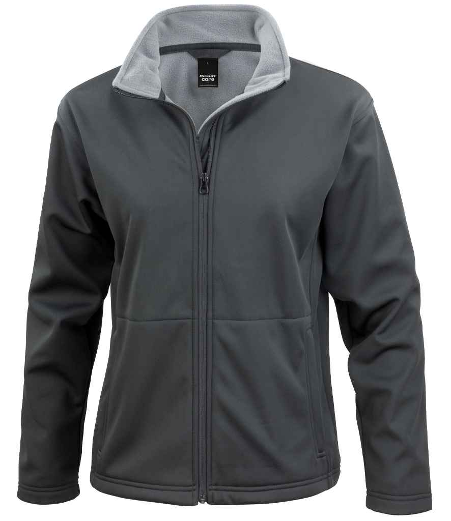 Result Core Ladies Soft Shell Jacket RS209F - Black