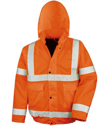 Result Core Hi-Vis Winter Blouson Jacket RS217 - Fluorescent Orange