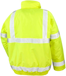 Result Core Hi-Vis Winter Blouson Jacket RS217 - RS217 Fluorescent Yellow Back