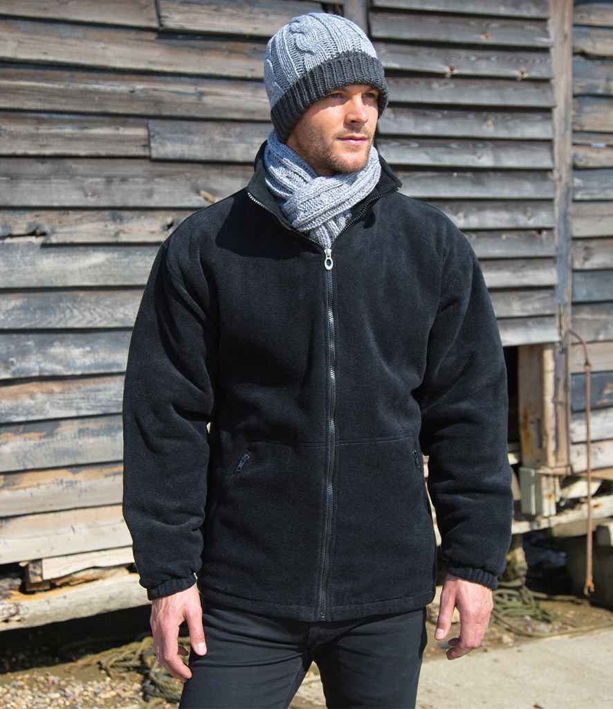 Result Core Polartherm™ Quilted Winter Fleece Jacket RS219 - RS219 Black Model