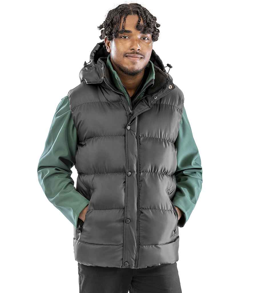 Result Core Nova Lux Padded Bodywarmer RS223 - RS223 Black Model