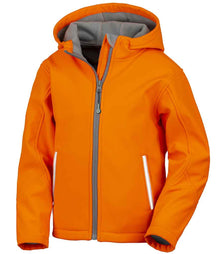 Result Core Kids TX Performance Hooded Soft Shell Jacket RS224B - Neon Orange