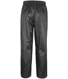 Result Core Kids Waterproof Rain Suit RS225B - RS225B Black Back