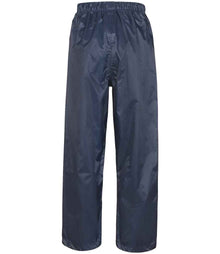 Result Core Kids Waterproof Rain Suit RS225B - RS225B Navy Back