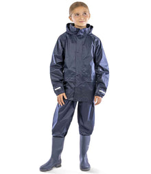 Result Core Kids Waterproof Rain Suit RS225B - RS225B Navy Model