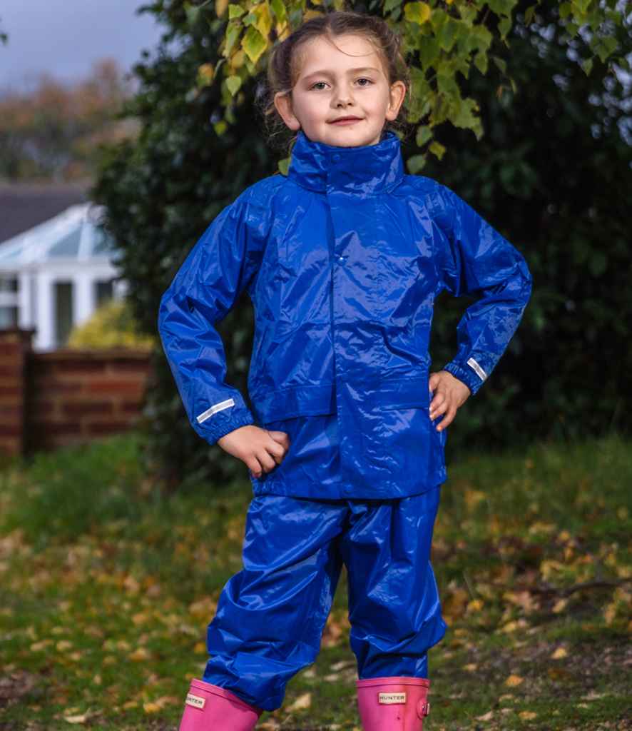 Result Core Kids Waterproof Rain Suit RS225B - RS225B Royal Blue Model