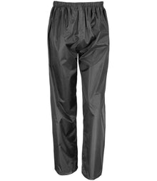 Result Core Kids Waterproof Overtrousers RS226B - Black