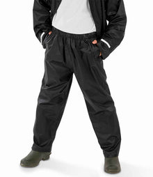 Result Core Kids Waterproof Overtrousers RS226B - RS226B Black Model