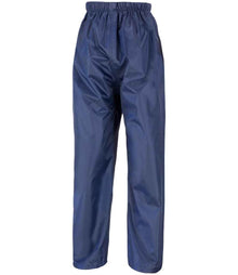 Result Core Kids Waterproof Overtrousers RS226B - Navy