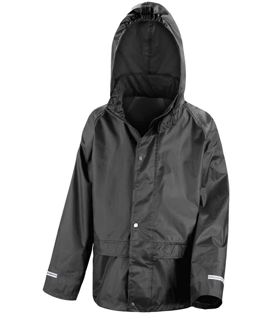 Result Core Kids Waterproof Over Jacket RS227B - Black
