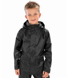 Result Core Kids Waterproof Over Jacket RS227B - RS227B Black Model