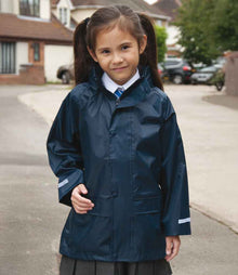 Result Core Kids Waterproof Over Jacket RS227B - RS227B Navy Model