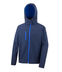 Result Core Hooded Soft Shell Jacket RS230M - Navy/Royal Blue