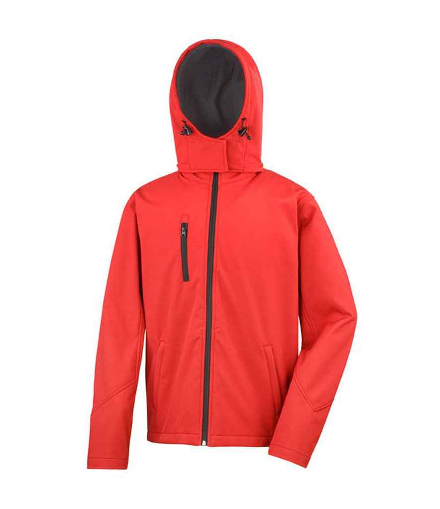 Result Core Hooded Soft Shell Jacket RS230M - Red/Black