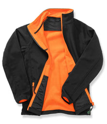 Result Core Ladies Printable Soft Shell Jacket RS231F - RS231F Black/Orange Detail