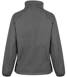 Result Core Ladies Printable Soft Shell Jacket RS231F - RS231F Charcoal/Black Back