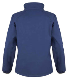 Result Core Ladies Printable Soft Shell Jacket RS231F - RS231F Navy/Royal Blue Back