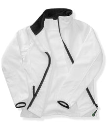 Result Core Ladies Printable Soft Shell Jacket RS231F - RS231F White/Black Detail
