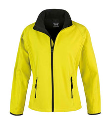 Result Core Ladies Printable Soft Shell Jacket RS231F - Yellow/Black