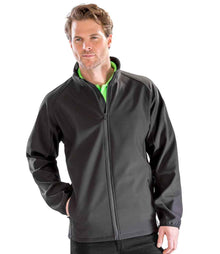 Result Core Printable Soft Shell Jacket RS231M - RS231M Black/Black Model