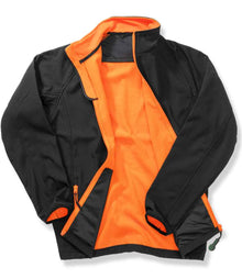 Result Core Printable Soft Shell Jacket RS231M - RS231M Black/Orange Detail