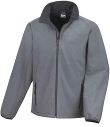 Result Core Printable Soft Shell Jacket RS231M - Charcoal/Black