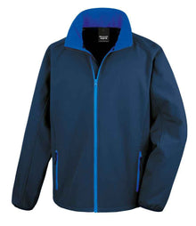 Result Core Printable Soft Shell Jacket RS231M - Navy/Royal Blue