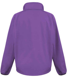 Result Core Printable Soft Shell Jacket RS231M - RS231M Purple/Black Back