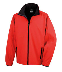 Result Core Printable Soft Shell Jacket RS231M - Red/Black