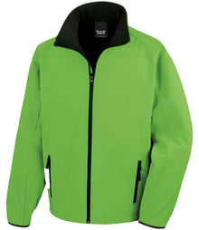 Result Core Printable Soft Shell Jacket RS231M - Vivid Green/Black