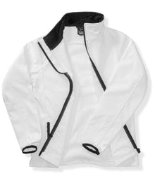 Result Core Printable Soft Shell Jacket RS231M - RS231M White/Black Detail