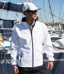 Result Core Printable Soft Shell Jacket RS231M - RS231M White/Black Model
