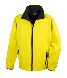 Result Core Printable Soft Shell Jacket RS231M - Yellow/Black
