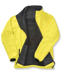 Result Core Printable Soft Shell Jacket RS231M - RS231M Yellow/Black Detail